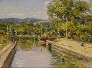 Canal Scene Theodore Robinson
